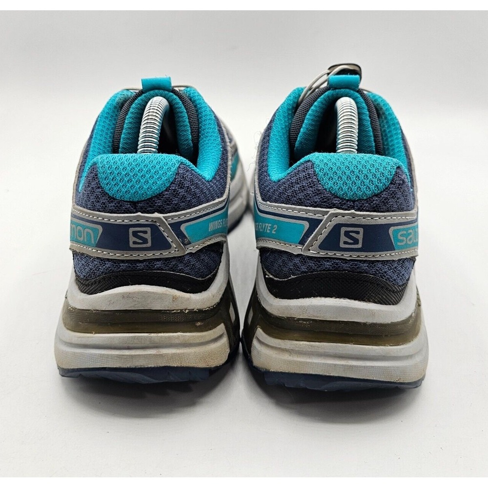 SALOMON Wings Flyte2 Trail Running Shoes Womens 6.5 Blue Contragrip Sneakers - Picture 5 of 11